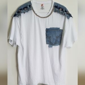 Tasty Raw Edge Denim " EPI" T-Shirt